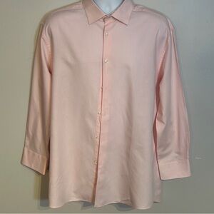 Pink Dress shirt by Tattersall London size 17.5 Regular